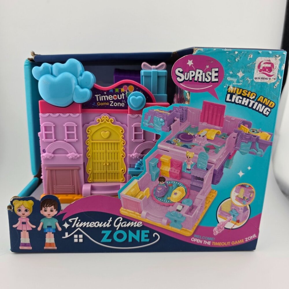 Timeout Game Zone Surprise Kids Dollhouse Music‎ & Lights Arcade Playset